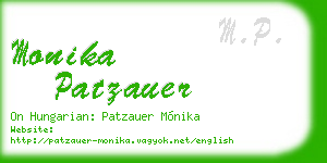 monika patzauer business card