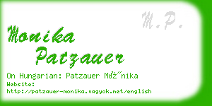 monika patzauer business card